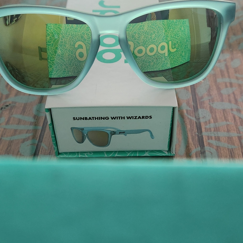 Sunbathing with Wizards Mint Green Sunglasses